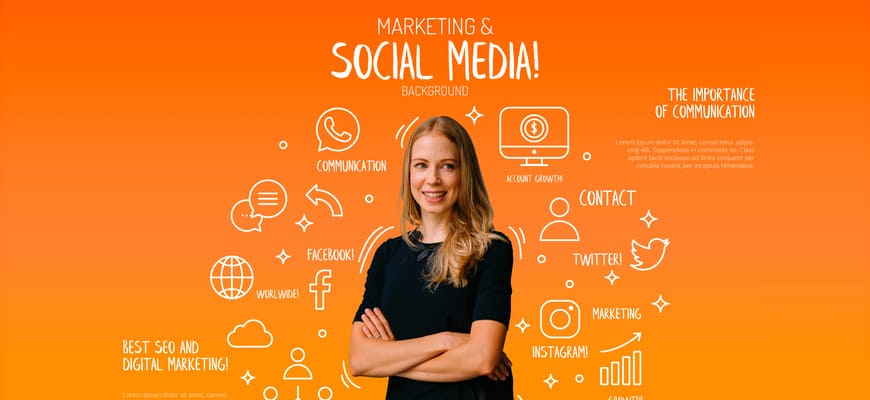 Social Media icons Girl standing Mental Health Disability Organisations